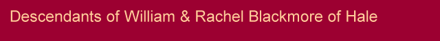 Title - Descendants of William and Rachel Blackmore of Hale