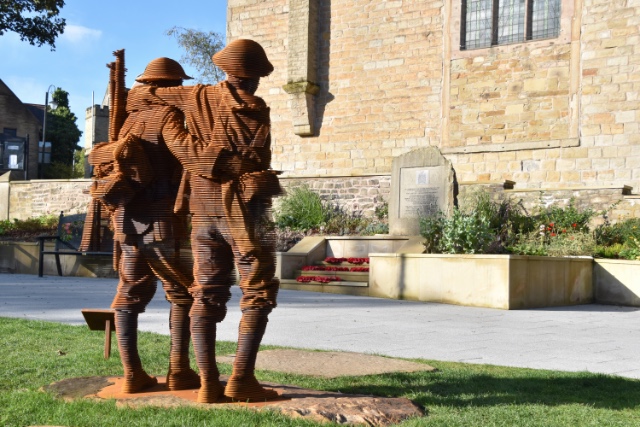 The memorial on Church Street, Accrington