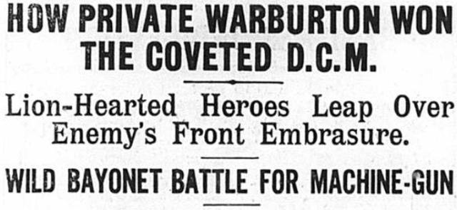 Newspaper headline
